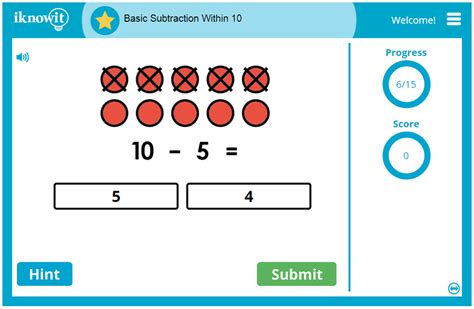 Basic Subtraction (Within 10) .